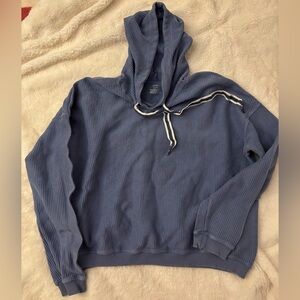 Women’s Aerie Blue Hooded Sweater size small